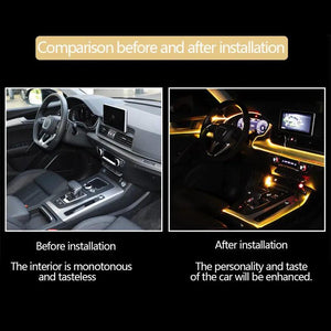 Car Fiber Optic Ambient Light Modified Car Interior Cool Light APP Rhythm Light
